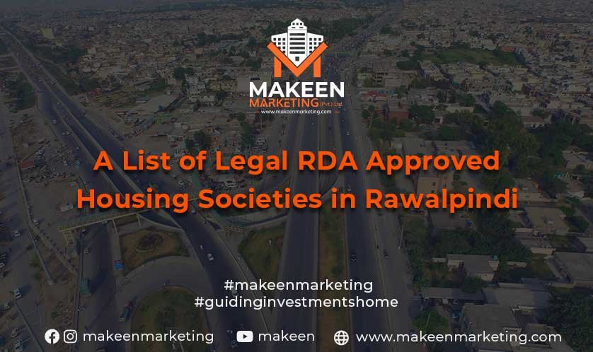 List of Legal RDA Approved Housing Societies in Rawalpindi